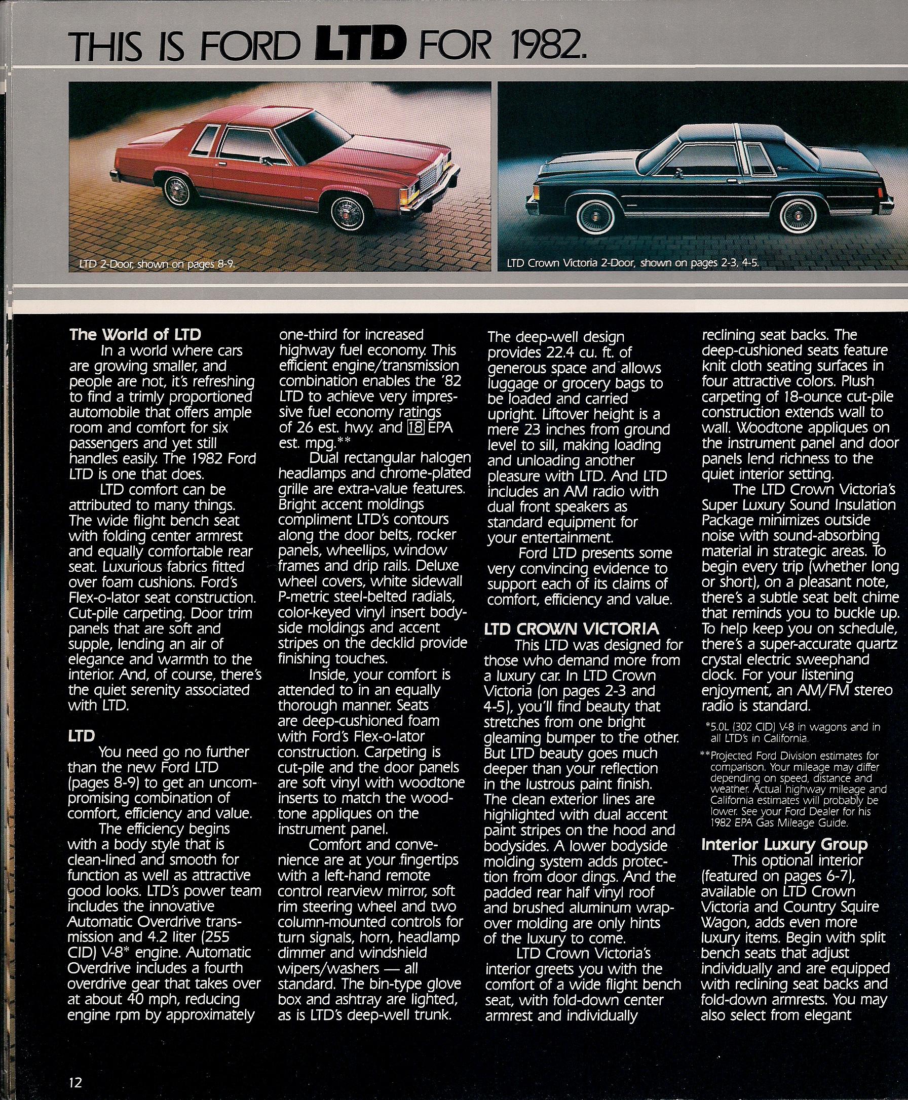 1982 Ford LTD Brochure Page 10